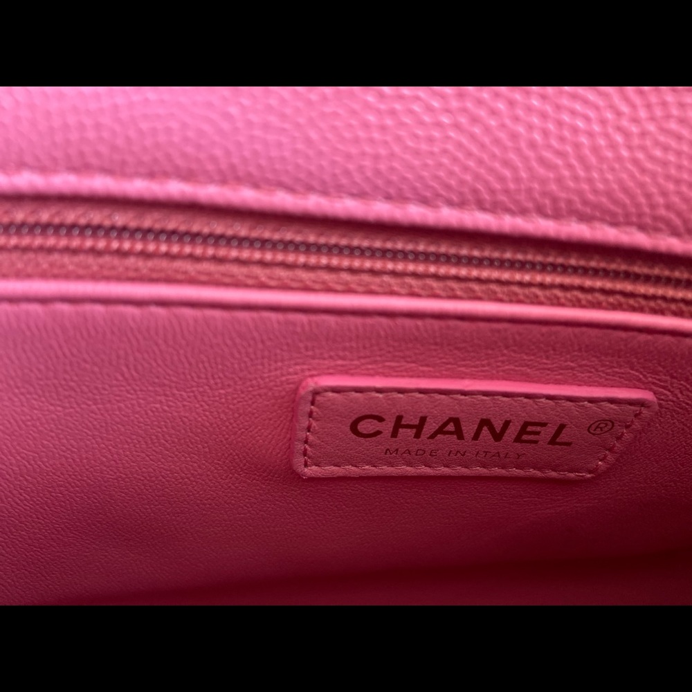 SOLD Chanel Coco Handle Bag in Pink - Picture 5 of 8